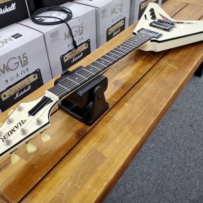 Hamer USA Vector  V shape in White with case and C.O.A. ebony fingerboard, near mint image 14