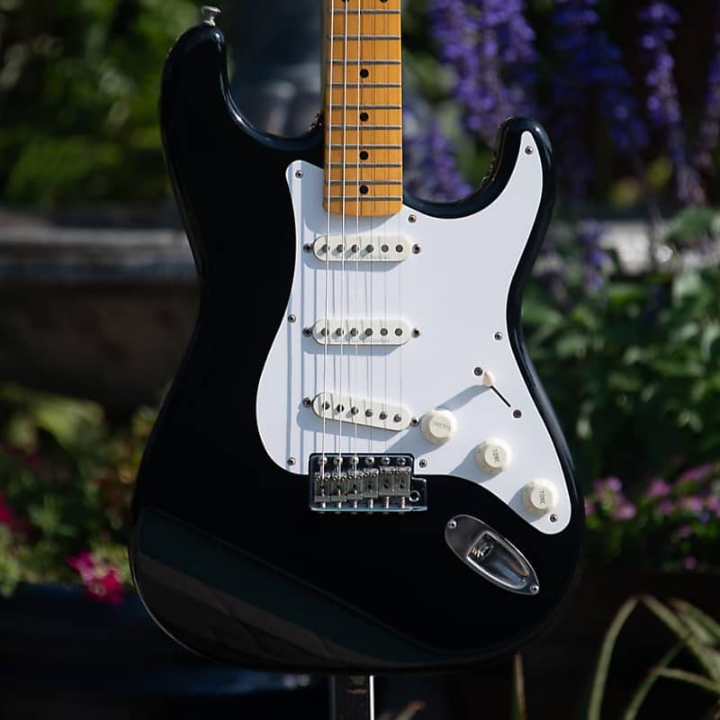 2006 Fender Japan 1957 Stratocaster Reissue ST57 - Dimarzio Collection - Black - Made In Japan - Demo Video image 1