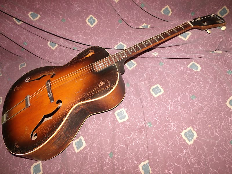 Vintage ca 1936 Kalamazoo Gibson KTG 21 Archtop Tenor Guitar