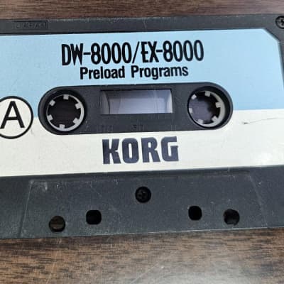 Korg KORG DW-8000 EX-8000 PreLoad Programs Cassette Tape