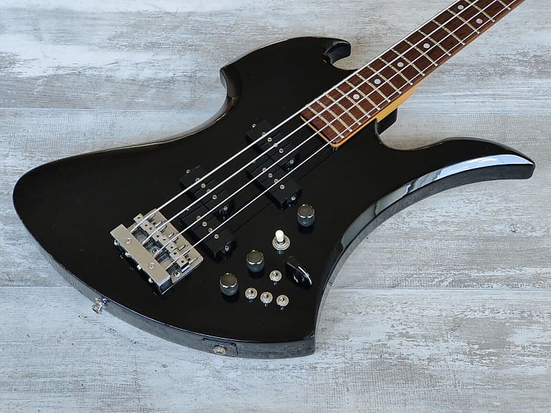 1980's BC Rich Japan NJ Series MB-20 Mockingbird Bass w/Varitone (Black) image 1