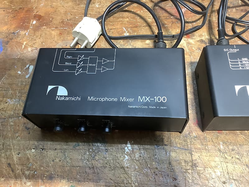 Nakamichi PS-100 パワーサプライ Nakamichi Power Supply PS-100 & Microphone Mixer MX-100 Made