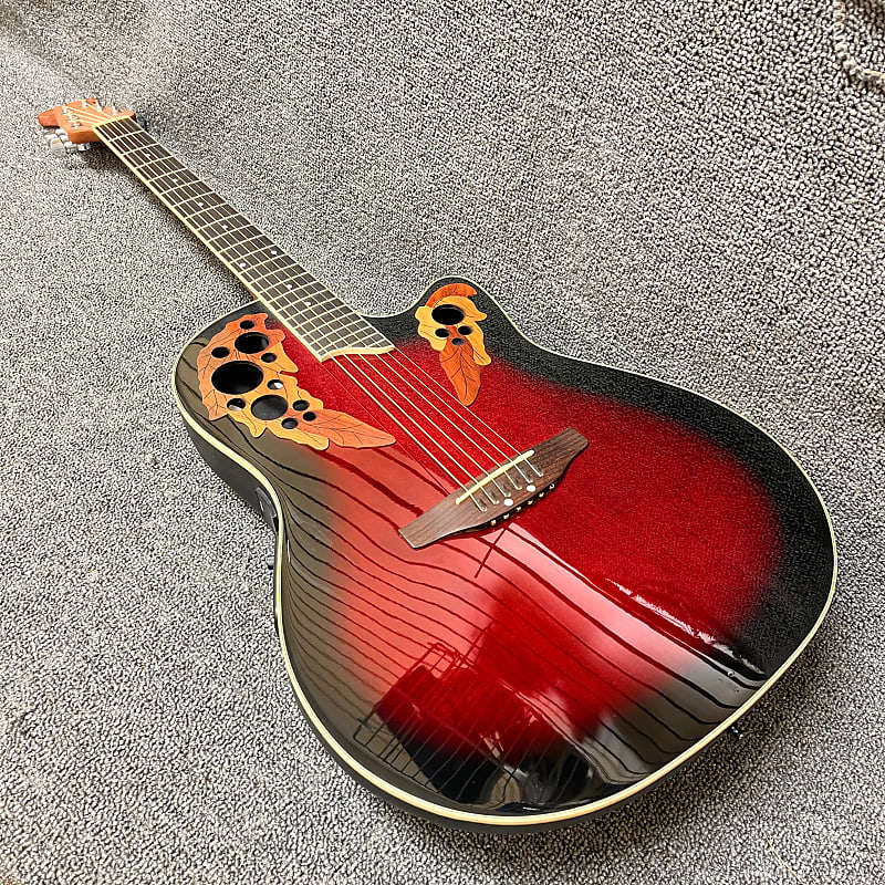 Applause by Ovation AE148 Acoustic/Electric Guitar Red Burst