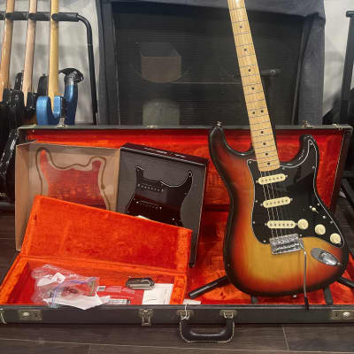 1977 Fender Stratocaster 3-Bolt Neck, Maple Fretboard, Sunburst image 2