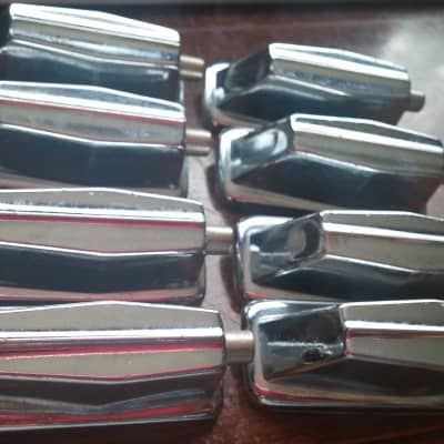 VINTAGE Pearl Coffin STYLE SET OF 8 Bass Drum Lug 70s 90s 80s 2" Spacing image 10