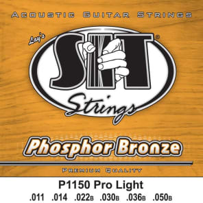 SIT P1150 Phosphor Bronze Acoustic Guitar Strings - Pro Light (11-50)