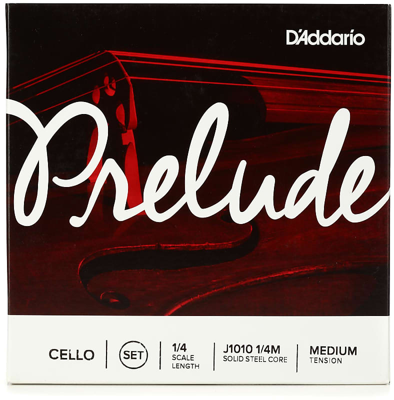 D'Addario J1010 Prelude Cello Strings - 1/4 Size Medium Tension image 1