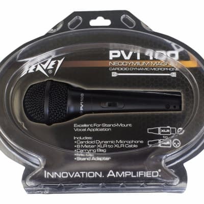 Peavey PV®i 100 1/4 Dynamic Cardioid Microphone with 1/4 inch | Reverb