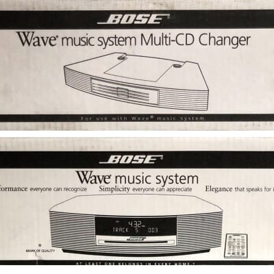 Bose Wave Music System with Multi-CD Changer - Platinum White image 1