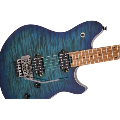 EVH Wolfgang Standard Quilt Maple Electric Guitar, Baked Maple Fingerboard, Chlorine Burst image 16