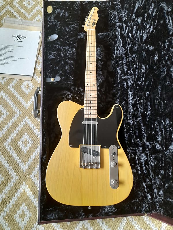 RS Guitarworks Old Friend Slab Blackguard 2015 - Buterscotch Blond