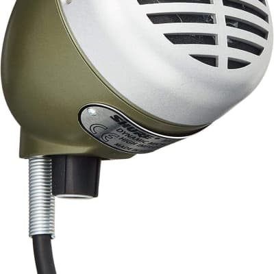 Shure 520DX Green Bullet Harmonica Microphone image 1