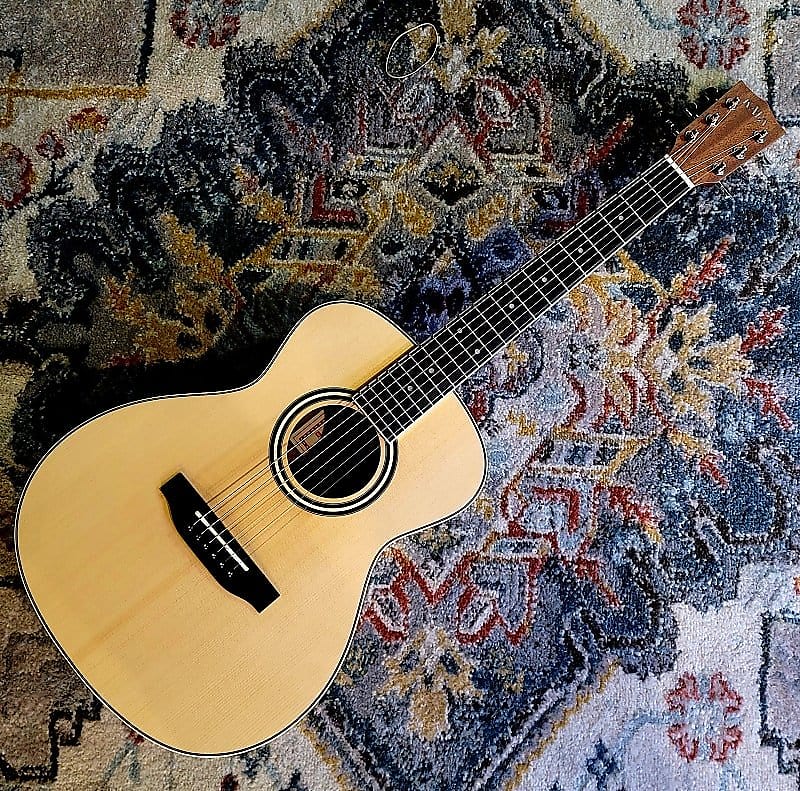 Kala OM Orchestra Mini Acoustic Guitar - Solid Top - Ebony Back & Sides image 1