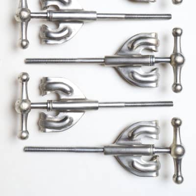 10 Pre-Radio King Slingerland Bass Drum Tension Rods & Claws, Original Washers / 1920s-30s image 11