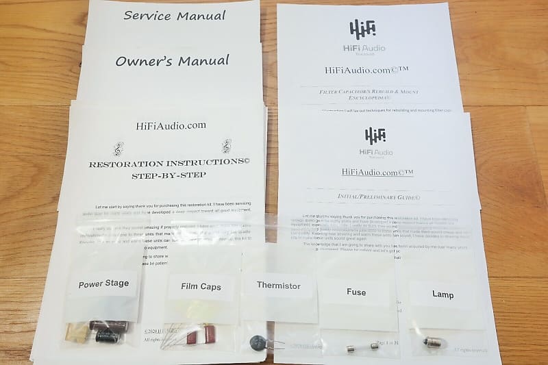 EICO ST-84 restoration kit filter capacitor repair rebuild fix  			