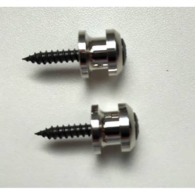 2 Nickel Replacement Strap Lock Boutons Schaller style image 6