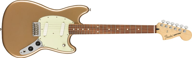 Fender Player Mustang Electric Guitar Firemist Gold image 1