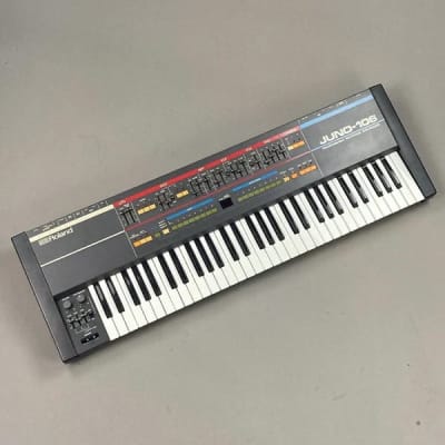 Roland Juno-106 61-Key Programmable Polyphonic Synthesizer 1984 - 1985  Original w/ Hard Case image 1