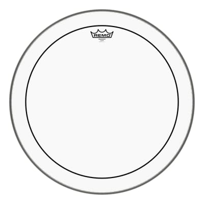 Remo - PS-0320-00- - **Special Order**, Batter, Pinstripe, Clear, 20" Diameter image 2