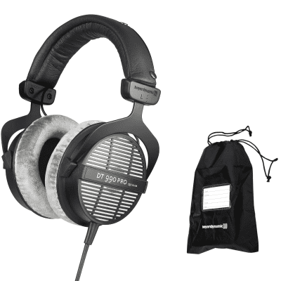 Beyerdynamic DT 990 Pro 250 Ohm Open-Back Over-Ear Monitoring Headphones with Carry Bag image 1