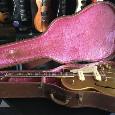 1953 Gibson ES-295 - Gold with Lifton Hard Case image 21