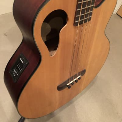 Olympia Acoustic / Electric Bass - OB3CE with Hardshell Case image 2