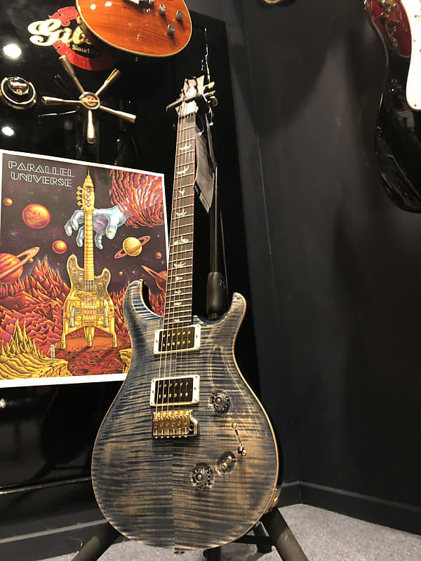 2018 PRS Custom 24 Electric Guitar, Black Smoke w/OHSC - Used