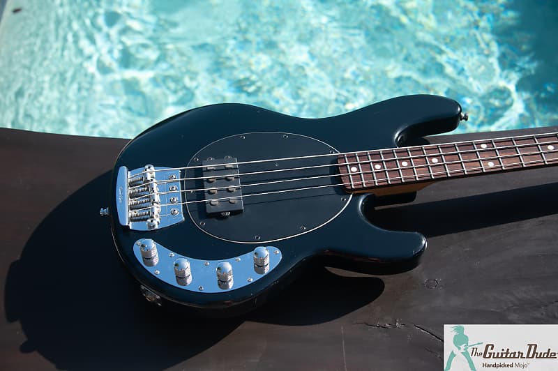 1995 Music Man StingRay - Black - Flame Maple Neck! - Made In San Luis  Obispo, California USA