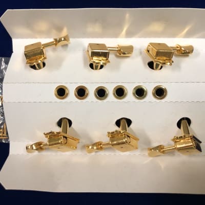 Kluson SD9005MG 3+3 (3 per side) Tuning Machines (Gold) image 1