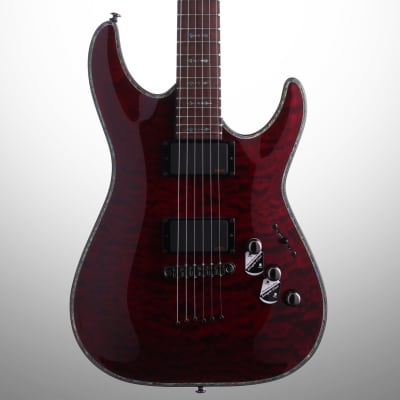 Schecter C-1 Hellraiser Electric Guitar, Black Cherry image 1