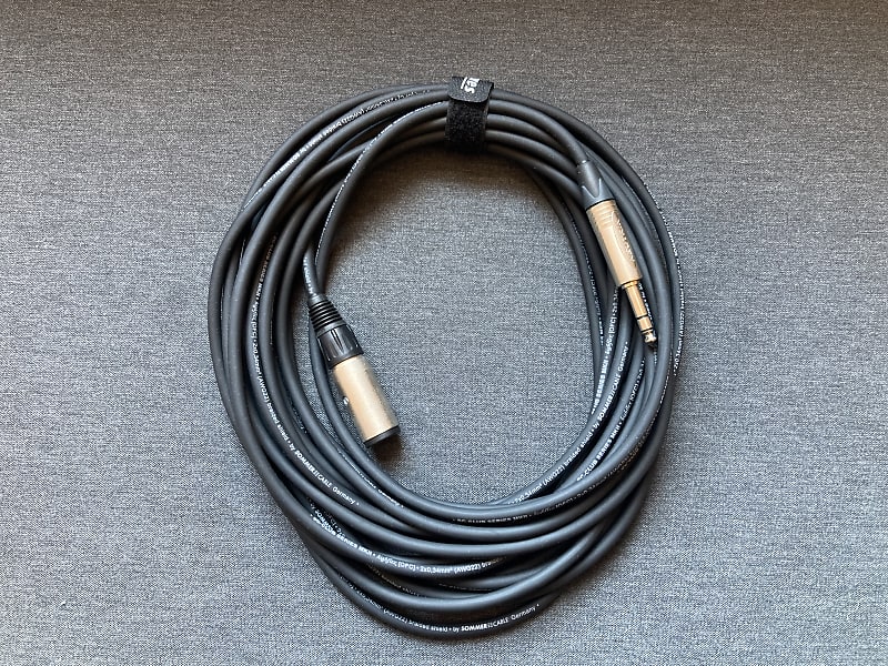 Neutrik Locking Stereo Jack Headphones Extension Lead 10M Reverb UK