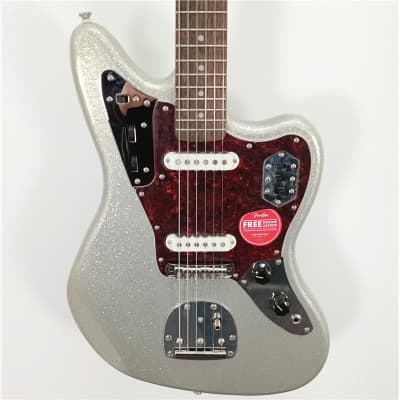 Squier FSR Classic Vibe '60s Jaguar Silver Sparkle Matching