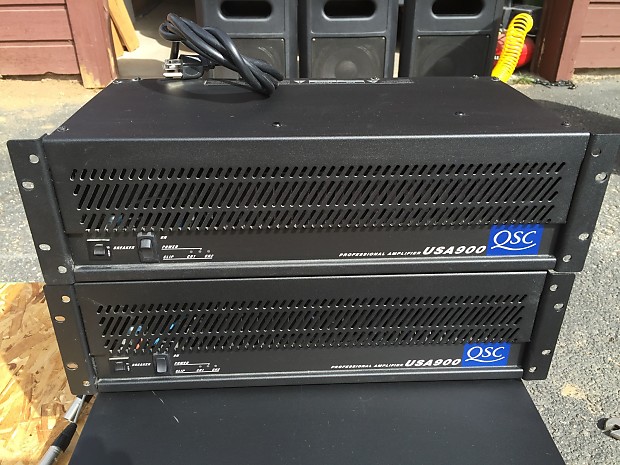 QSC USA 900 Power Amp amplifier | Reverb