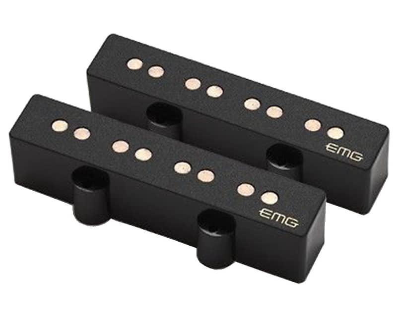 Emg Jv Hz Passive Jazz Bass Pickup Set Black Used Reverb