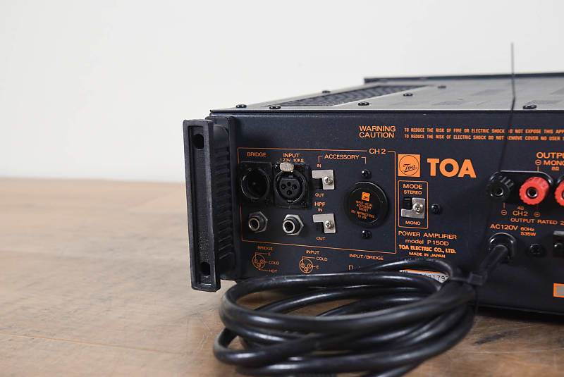TOA P150D 2-Channel Power Amplifier (church owned) CG00NYQ