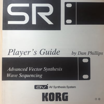 Players Guide for Korg Wavestation SR  by Dan Philips 1993