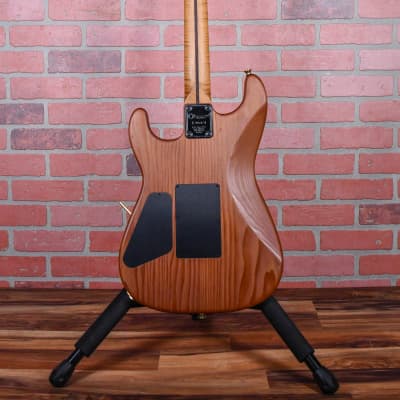 Charvel USA Custom Shop Music Zoo Exclusive Carbonized Recycled Redwood San Dimas Natural Oiled 2012 w/hardshell Case image 7