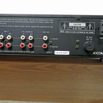 Adcom GTP-450 mid '90s - Black image 10