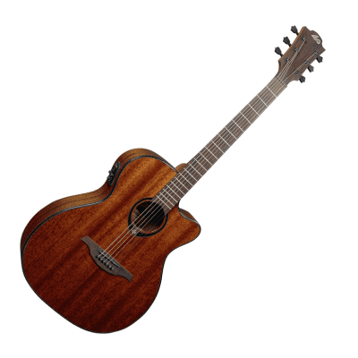 Lag T90 ACE Tramontane All Mahogany Gloss Electro Acoustic 2019 Natural for sale