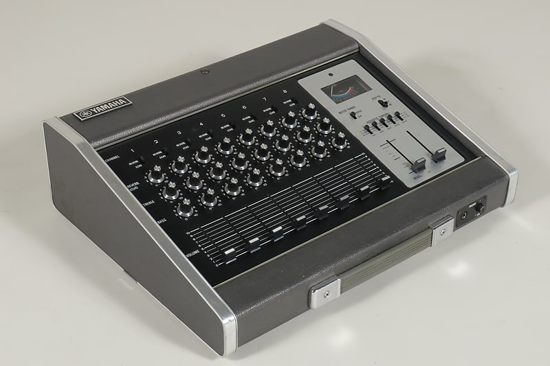Yamaha PM-200 8-channel vintage mixer with spring reverb