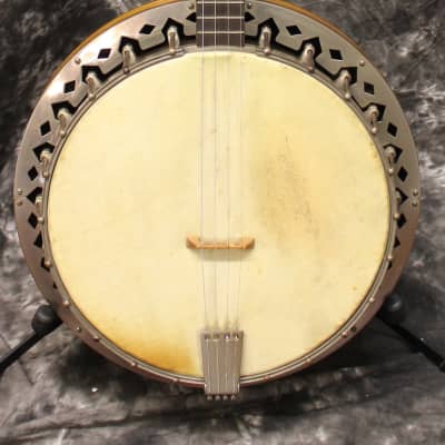 1920's or 1930's Slingerland May Bell Queen Tenor 4 string Banjo w/OHSC image 1