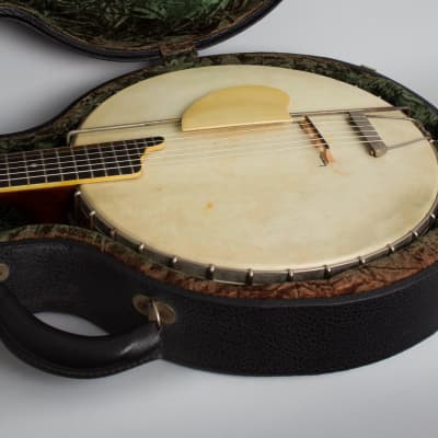Gibson  Style GB Guitar Banjo (1922), ser. #11577 (FON), black tolex hard shell case. image 15
