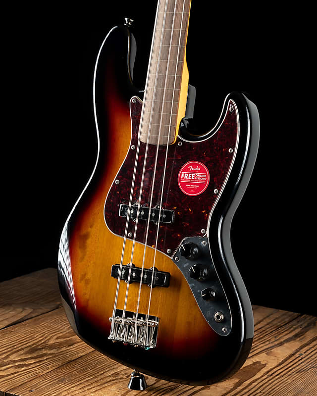 Squier Classic Vibe '60s Fretless Jazz Bass - 3-Color Sunburst