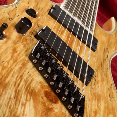 B.C. Rich Shredzilla 8 Prophecy Archtop Fanned Frets Left Handed Spalted Maple SZA824FFSMLH 2020 Spa image 6