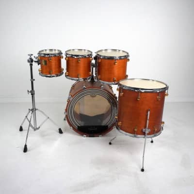 Yamaha Maple Custom 5-Piece Drum Kit in Vintage Natural 22,8,10,12,14 image 7