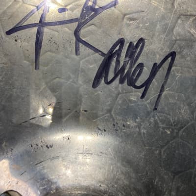 Rick Allen's Def Leppard, Autographed Zildjian-Hart 13" Dyno-Beat Hi Hat Trigger Cymbal PLUS Tour Artifacts. (#4004) ! image 3