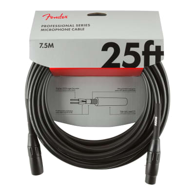 Fender Professional Series XLR Microphone Cable - 25'