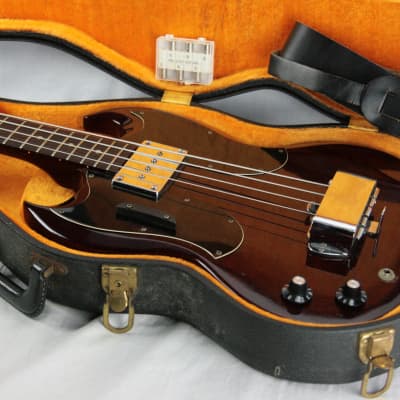 RARE 1969 Gibson EB-0 LEFT-HANDED Bass w OHSC! Double-Pickguard Lefty! Vintage image 4