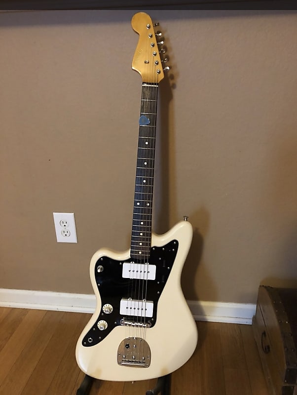Left handed Fender Jazzmaster 1994 MIJ Upgraded *Aquabats | Reverb