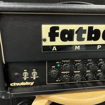 Fatboy Amps Chubby Head  #34 Boutique USA made 1994  80 w EL34 guitar head w/ footswitch image 2
